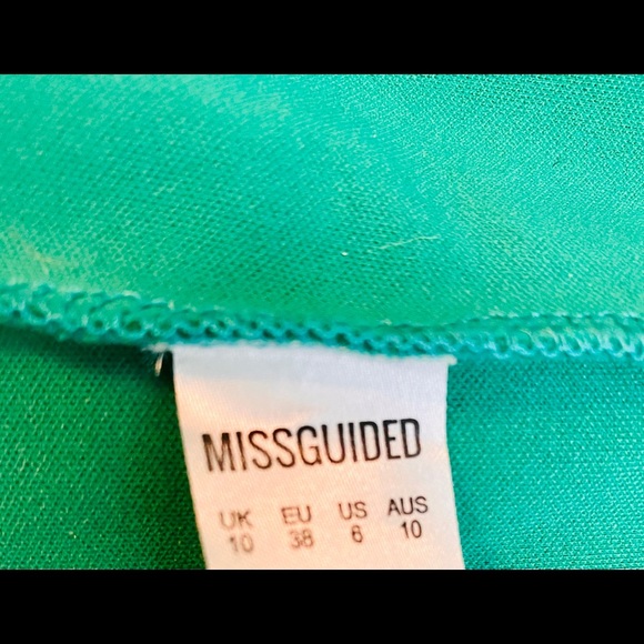 Misguided Teal Halter Bodycon Dress - Picture 6 of 6